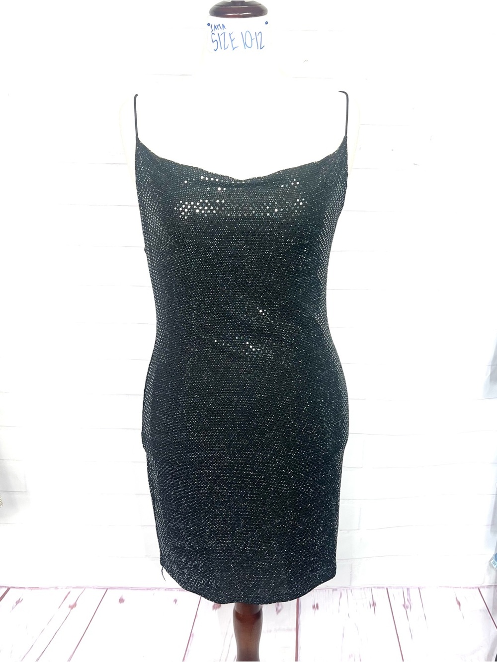 NWT🤩 |•POPULAR BASICS•| Black Sparkly Dress Size Large